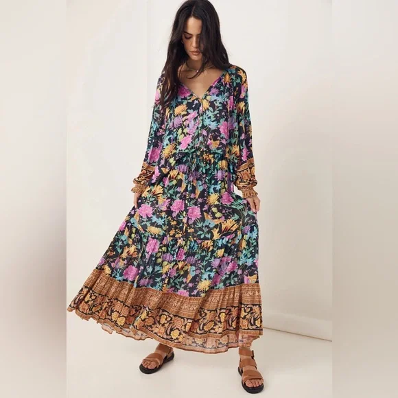 Spell Butterfly Garden Maxi Skirt - Medium